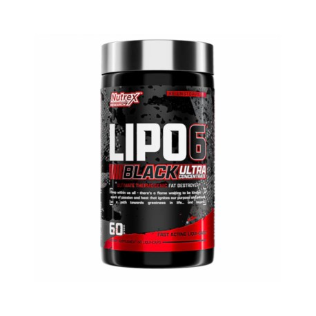 Nutrex Lipo 6 Fat Burner Black Ultra Concentrate 60 Black Caps (USA Version))