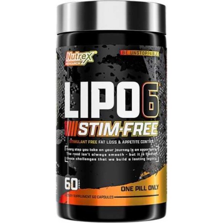 Nutrex LIPO-6 Black Stim-Free Ultra Concentrate 60 Black-Caps