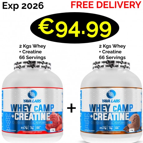 Yava Labs Whey cAMP + Creatine 2000 g 2 - In - 1 - 66 Servings