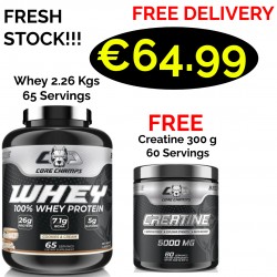 CORE CHAMPS 100% WHEY PROTEIN 2.26 Kgs -66 Servings