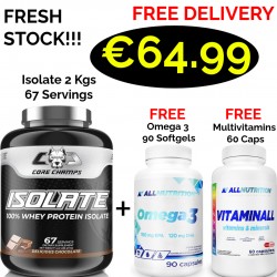 CORE CHAMPS 100% ISOLATE WHEY PROTEIN 2 Kgs -67 Servings