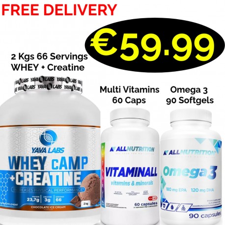 Yava Labs Whey cAMP + Creatine 2000 g 2 - In - 1 - 66 Servings