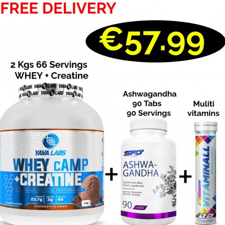 Yava Labs Whey cAMP + Creatine 2000 g 2 - In - 1 - 66 Servings