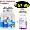 Yava Lab Elite Whey Protein 2000 g - 66 Servings + ASHWAGANDHA 90 Capsules - 90 Servings