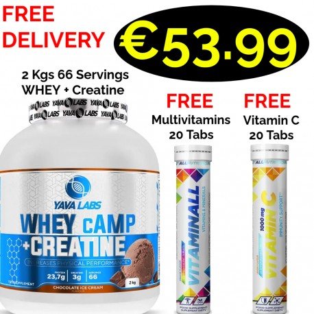 Yava Labs Whey cAMP + Creatine 2000 g 2 - In - 1 - 66 Servings