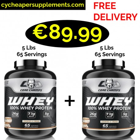 1+1 CORE CHAMPS 100% WHEY PROTEIN 4.52 Kgs - 130 Servings