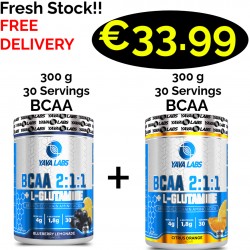 YAVA Labs BCAA Bcaa + L-Glutamine 300 g - 30 Servings