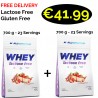 2x ALL Nutrition Whey Lactose Free 1400 g - 46 Servings