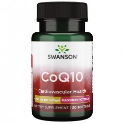 Swanson, CoQ10, Maximum Potency, 400 mg, 30 Softgels