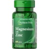 Puritan's Pride Magnesium With Zinc 100 Tabs - 50 Servings