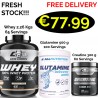 CORE CHAMPS 100% WHEY PROTEIN 2.26 Kgs - 65 Servings + FREE Creatine 300 g